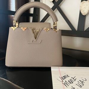 NOT AVAILABLE!! Brand New Louis Vuitton Mini Capucine In Galet